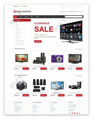 電子產(chǎn)品網(wǎng)上銷售模板圖片素材-編號(hào)07837912-